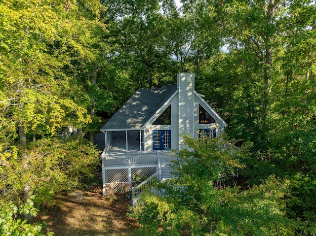 view of back of property