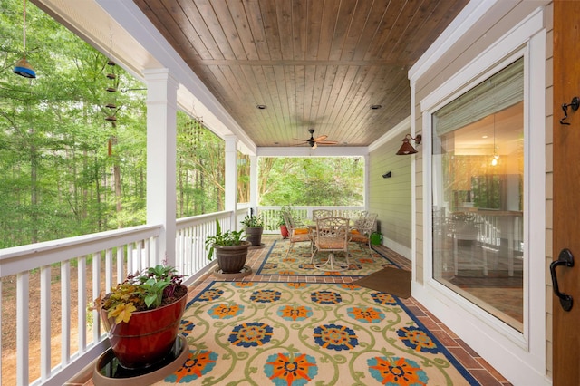 1020 Tallesse Trl, Greensboro, GA 30642 - porch with a ceiling fan