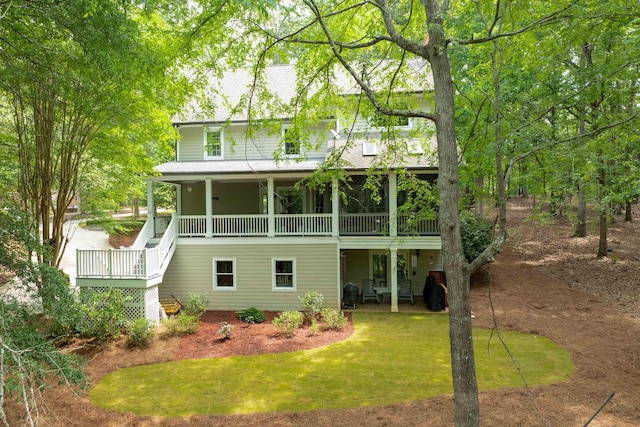 1020 Tallesse Trl, Greensboro, GA 30642 - back of property with stairway and a yard