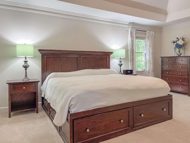 1020 Tallesse Trl, Greensboro, GA 30642 - bedroom with light carpet and ornamental molding