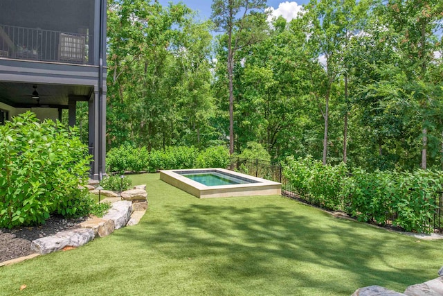 1100 Neary Rdg, Greensboro, GA 30642 - view of yard with a balcony and an in ground hot tub