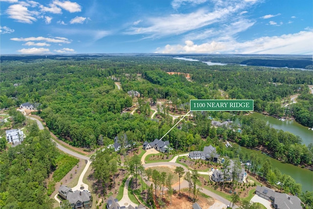 1100 Neary Rdg, Greensboro, GA 30642 - bird's eye view featuring a view of trees and a water view