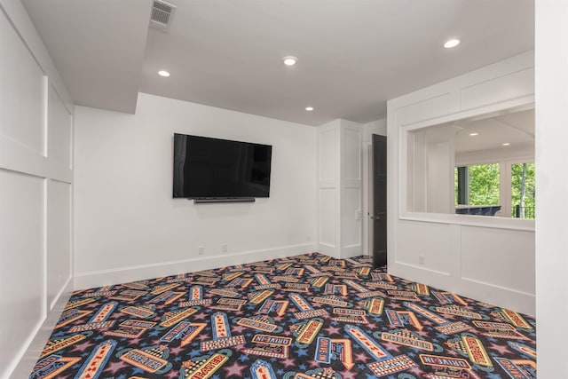 1100 Neary Rdg, Greensboro, GA 30642 - empty room featuring carpet, baseboards, visible vents, and recessed lighting