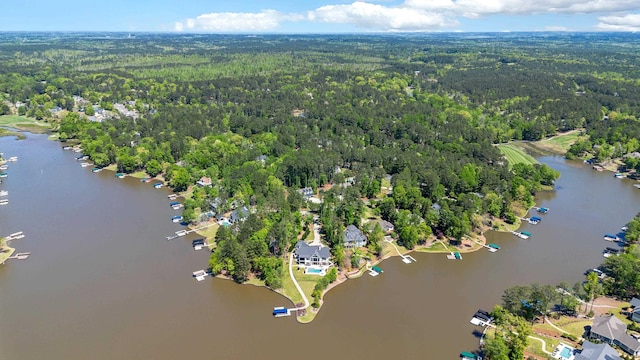 1010 Troon Ct, Greensboro, GA 30642 - aerial overview of property's location featuring a forest and a large body of water