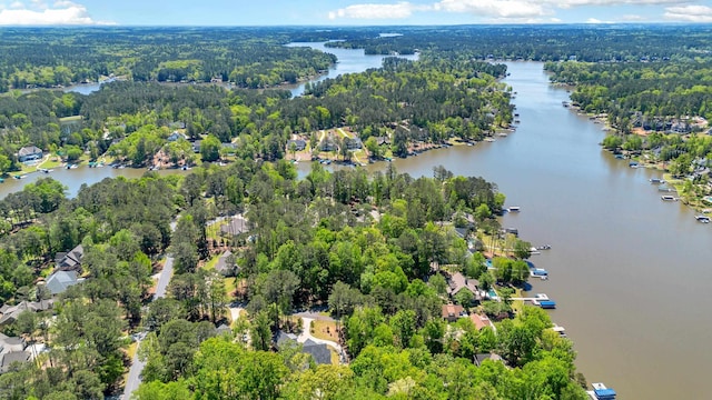 1010 Troon Ct, Greensboro, GA 30642 - drone / aerial view of a nearby body of water and a forest