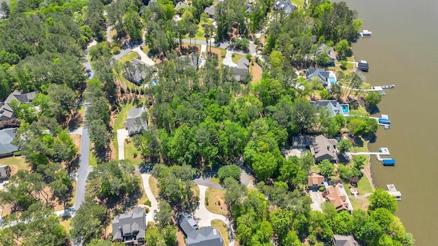 1010 Troon Ct, Greensboro, GA 30642 - aerial view of property and surrounding area with nearby suburban area and a large body of water