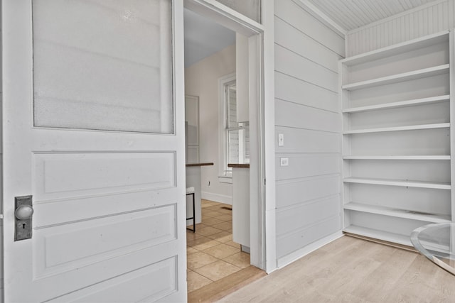 interior space featuring light hardwood / wood-style floors