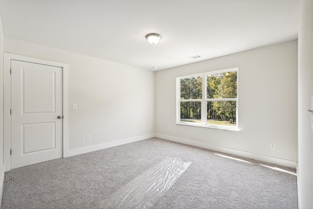 view of carpeted empty room