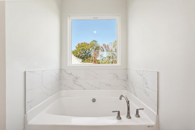 bathroom featuring a bathing tub