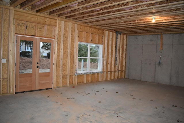 misc room featuring french doors