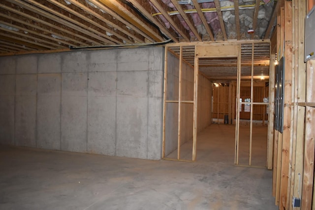 view of basement