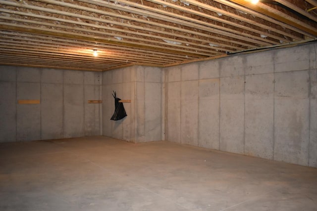 view of basement