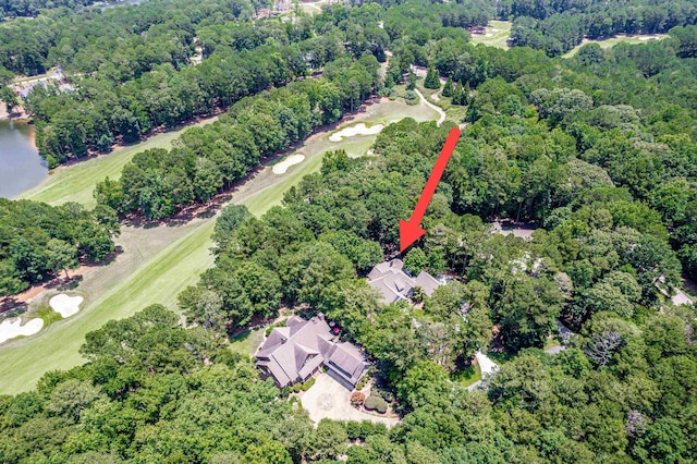 1011 Cartwright Ln, Greensboro, GA 30642 - aerial view of property's location with a golf course and a large body of water