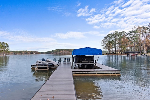 1031 Fish Trap Shls, Greensboro, GA 30642 - dock with boat lift and a water view