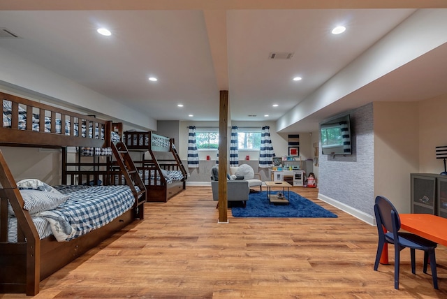 146 Long Island Dr, Eatonton, GA 31024 - living room featuring wood finished floors and recessed lighting
