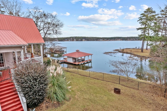 163 Knight Dr, Milledgeville, GA 31061 - dock featuring a water view