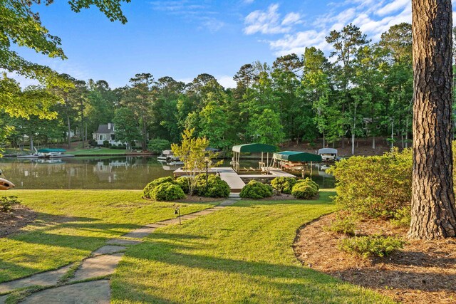 1611 Pine Grove Rd, Greensboro, GA 30642 - view of property's community with a yard and a water view