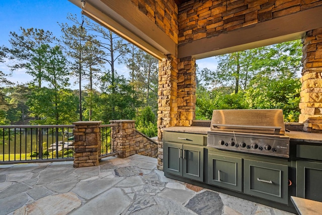 1611 Pine Grove Rd, Greensboro, GA 30642 - view of patio / terrace with area for grilling and grilling area