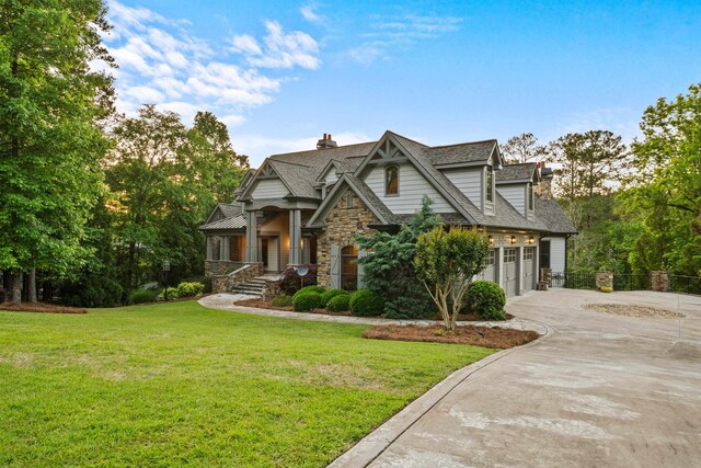 1611 Pine Grove Rd, Greensboro, GA 30642 - view of front facade with covered porch and a front yard