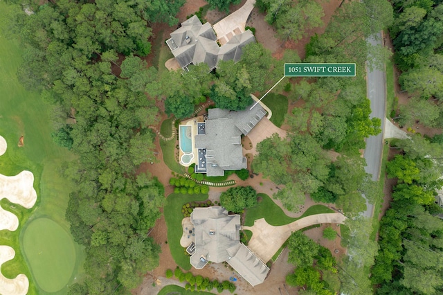 1051 Swift Crk, Greensboro, GA 30642 - aerial overview of property's location featuring a golf course