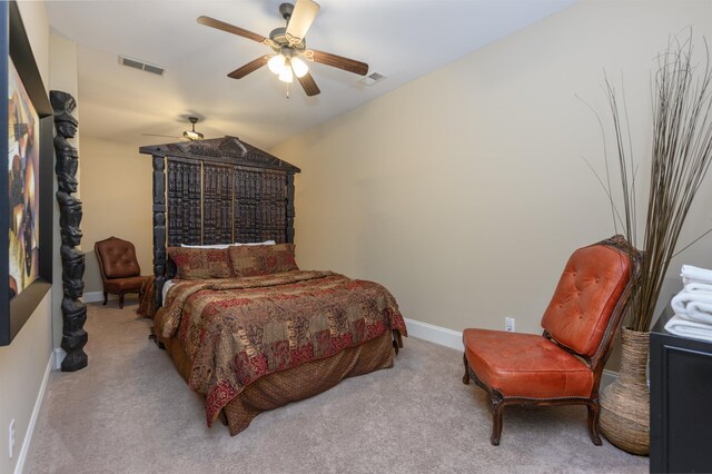 1051 Swift Crk, Greensboro, GA 30642 - carpeted bedroom with baseboards and ceiling fan