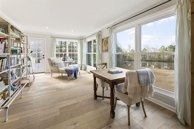 view of sunroom