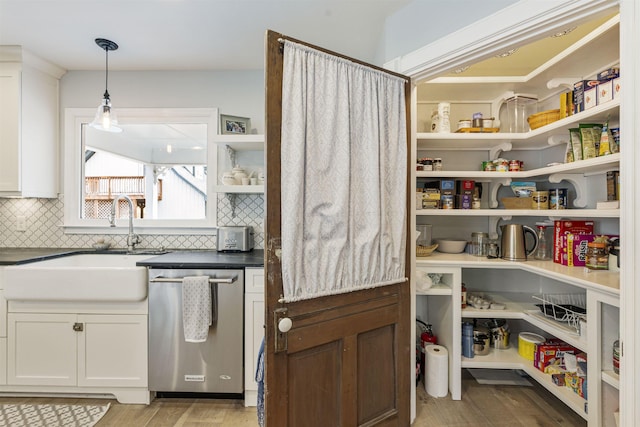 pantry with a sink