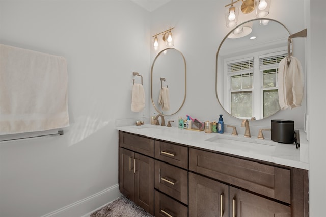 bathroom featuring vanity