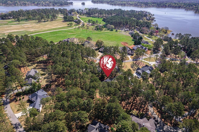 100 Indian Trl, Eatonton, GA 31024 - birds eye view of property with a water view