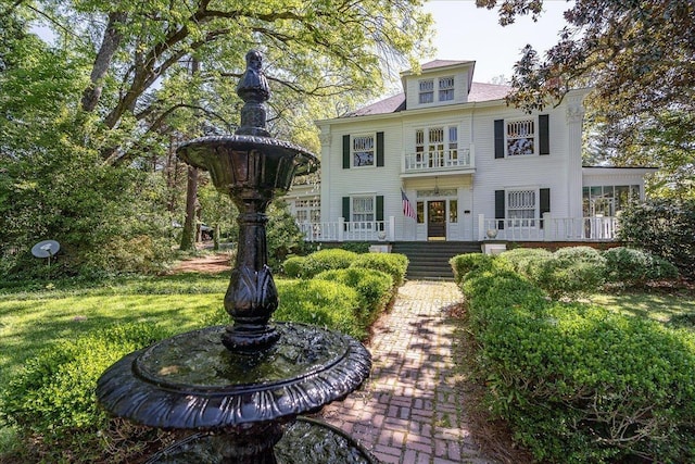 view of colonial-style house