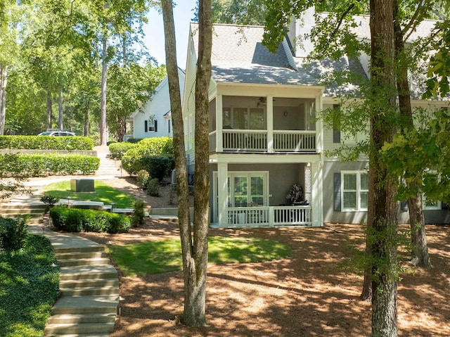 view of back of property