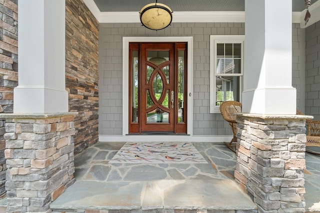 1101 Shoal Creek Ct, Greensboro, GA 30642 - entrance to property with a porch
