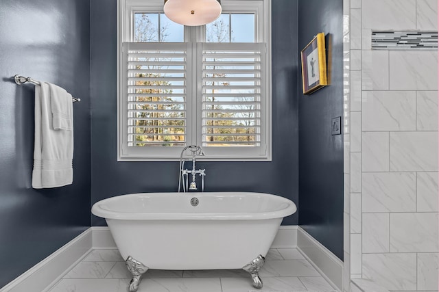 bathroom with a bathing tub