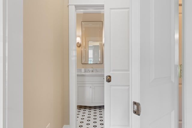 bathroom featuring vanity