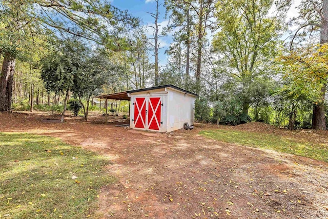 view of outbuilding