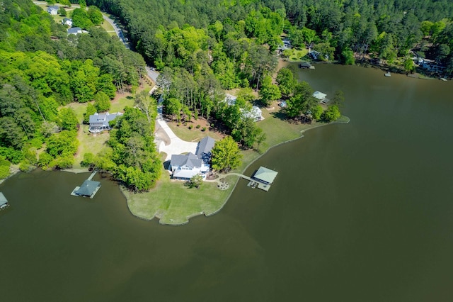 113 Daisy Trl, Milledgeville, GA 31061 - bird's eye view featuring a forest view and a water view