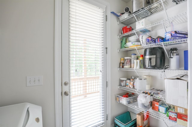 view of pantry