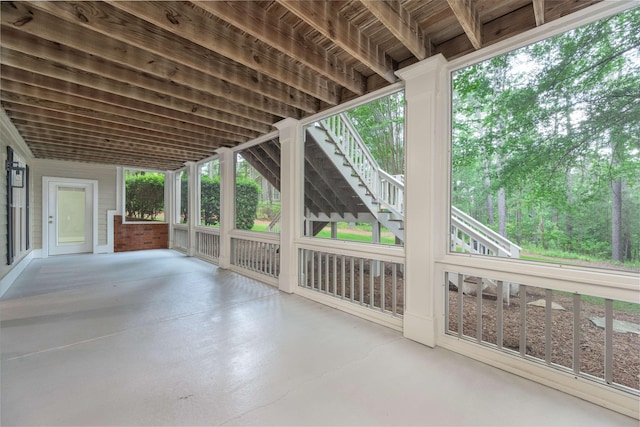 1051 Liberty Bluff Rd, Greensboro, GA 30642 - view of patio / terrace featuring stairs