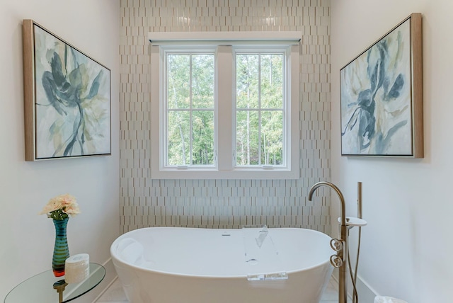 bathroom featuring a bathtub