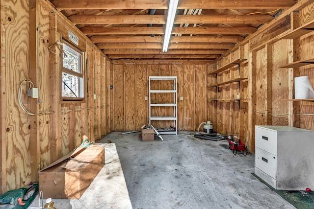 miscellaneous room featuring concrete flooring