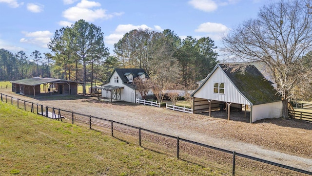 4410 Lower Apalachee Rd, Madison, GA 30650 - exterior space with an outbuilding, driveway, and an exterior structure