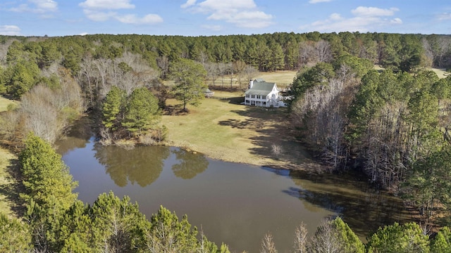 4410 Lower Apalachee Rd, Madison, GA 30650 - aerial view featuring a water view and a view of trees