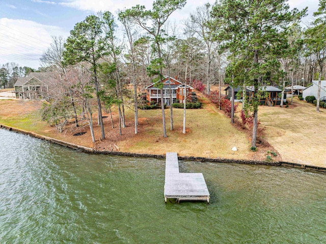 exterior space featuring a water view