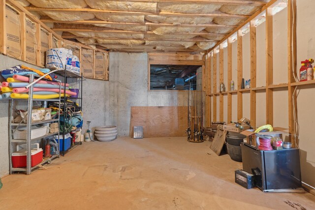 view of storage room