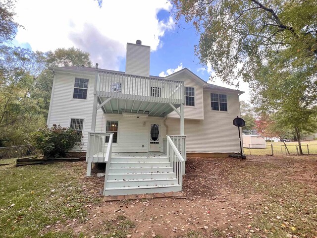 view of back of property