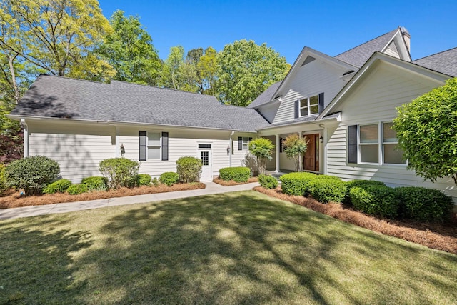 view of property with a front yard