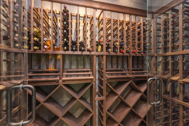 view of wine room