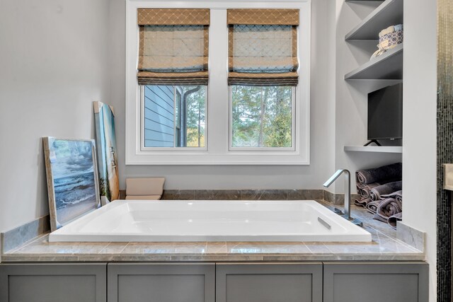 bathroom featuring a bathtub