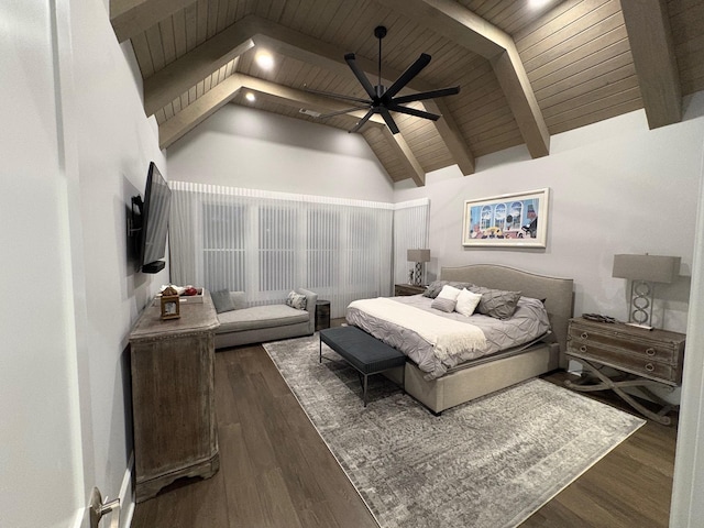 1191 Sugar Run, Greensboro, GA 30642 - bedroom featuring wood ceiling, wood finished floors, and a ceiling fan