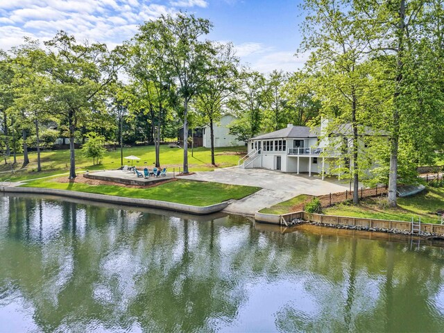 307 Lakeview Dr, Milledgeville, GA 31061 - dock area featuring a patio and a deck with water view